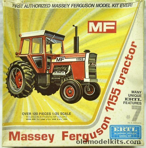 ERTL 1/25 Massey Ferguson 1155 Farm Tractor, 8007 plastic model kit